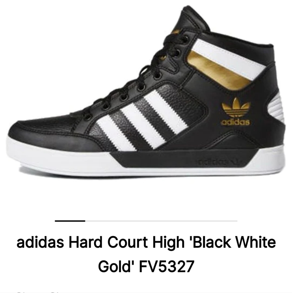 Mens 9.5 adidas hard court High shoes